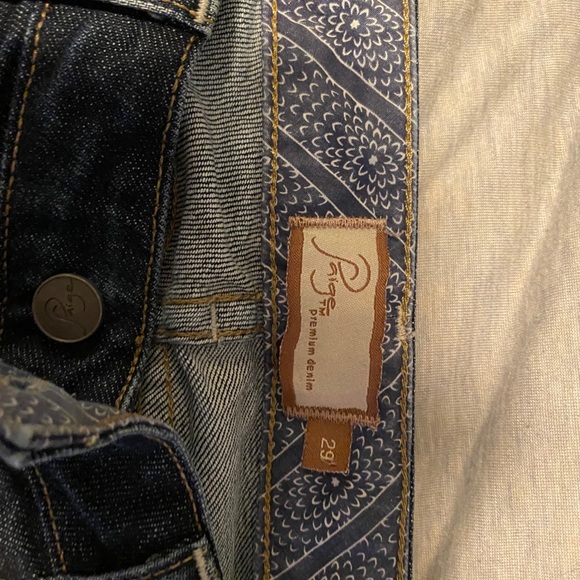 PAIGE Blue Heights Skinny Jean Size 29 - Picture 2 of 3